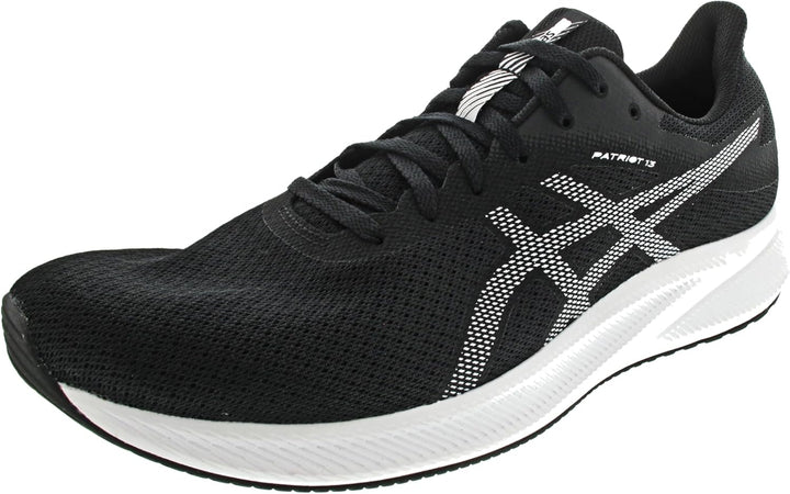 ASICS Patriot 13 Sportschuh Schwarz (48) 41.5 EU Black White, 41.5 EU Black White