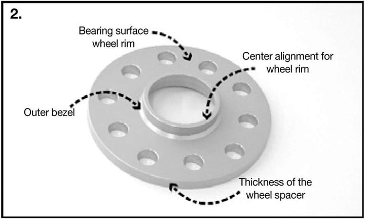 Spurverbreiterung Trak+Wheel Spacers von H&amp;R 28 mm (B2865660) Distanzscheibe Räder