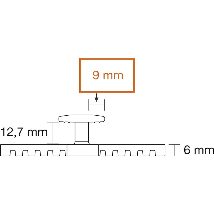 KARLE & RUBNER 7026 K&R Terraflex Pro N9 mit Schraube C1 4,2x50mm für Holz-Unterkonstruktion, schwar
