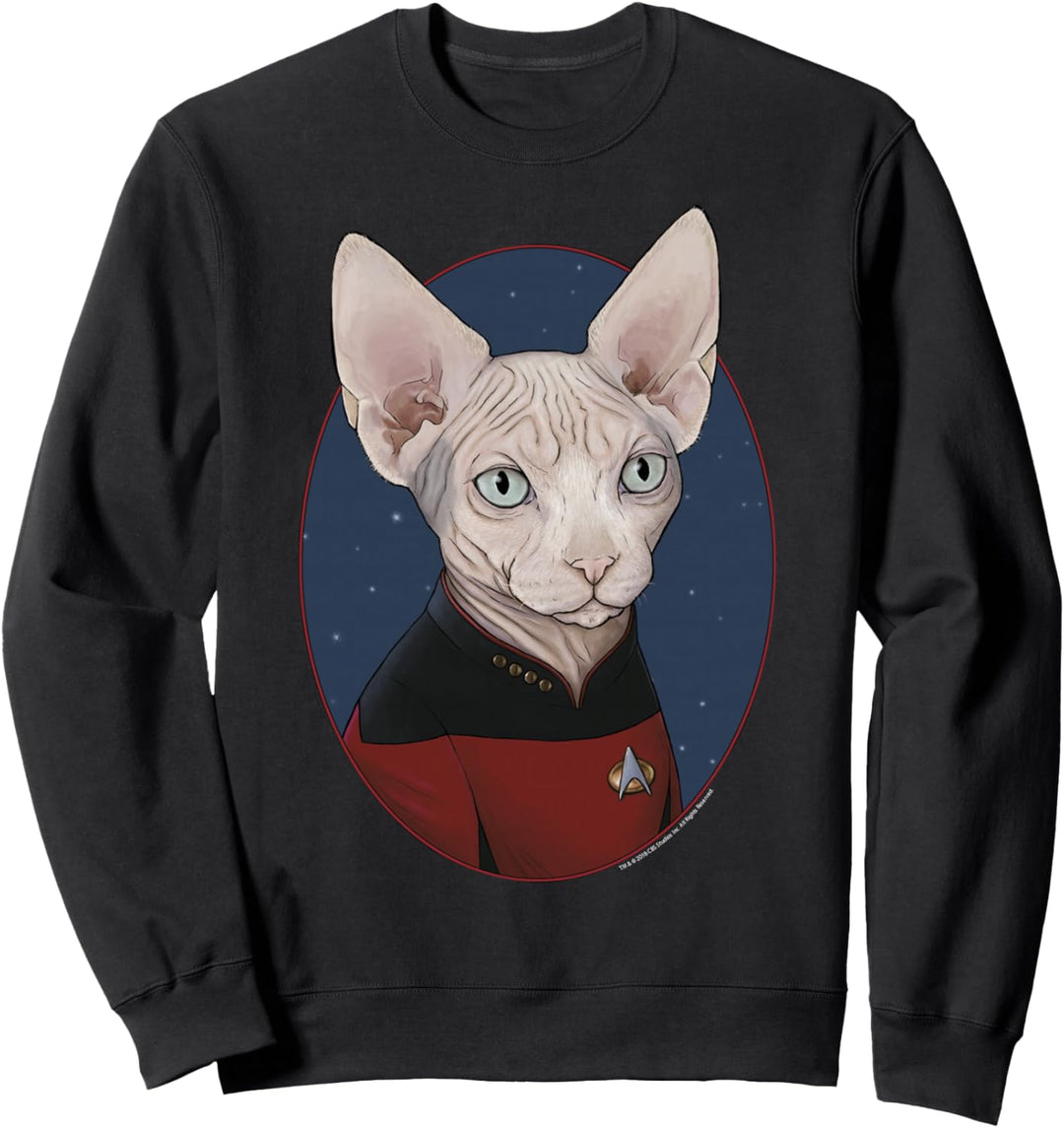 Star Trek: The Next Generation Captain Picard Cat Portrait Sweatshirt