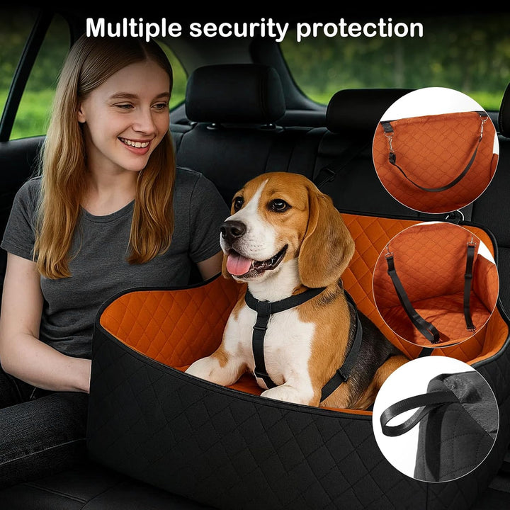 Hunde Autositz für grosse & mittelgrosse Hunde bis 25 kg | Autositze mit Dicker Polsterung, Sicherhe