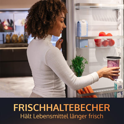JAP Starke Stabmixer F1 | Frischhaltedose mit Deckel 800ml | 1200 W | einfache Reinigung | Titanklin