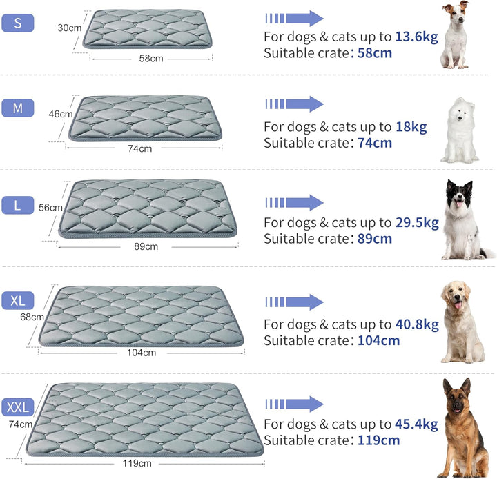 Geegoos Hundekäfigmatratze, waschbare, weiche Zwingerunterlagen, Haustierbettdecke, Hundekäfigmatte,