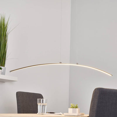 Lindby LED 'Iven' (Modern) in Alu aus Metall u.a. für Wohnzimmer & Esszimmer (1 flammig,), Wohnzimme