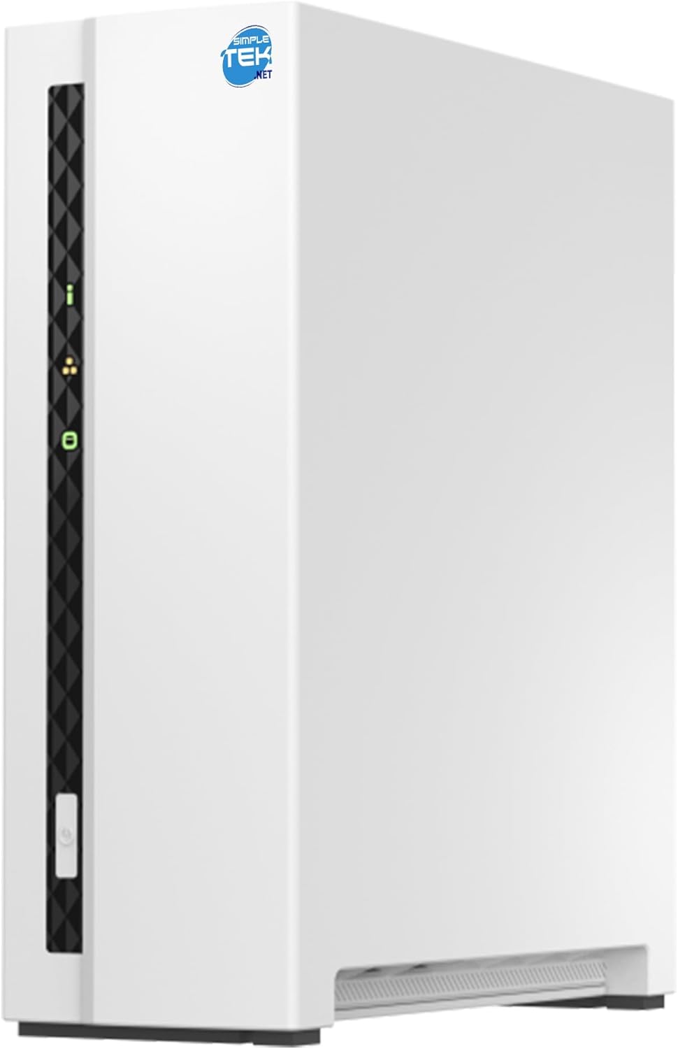 SIMPLETEK - NAS Heimnetzwerkspeicher mit 2 GB RAM, 1-Bay mit 480 GB SSD vorinstalliert, USB, Gigabit