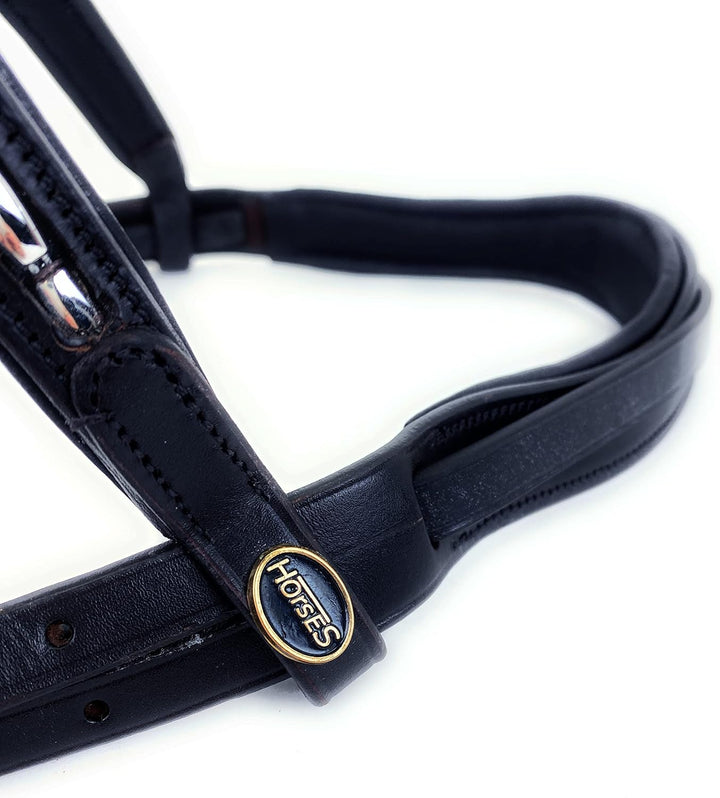 Horses Leder Trense Trieste Schwarz Full, Schwarz Full