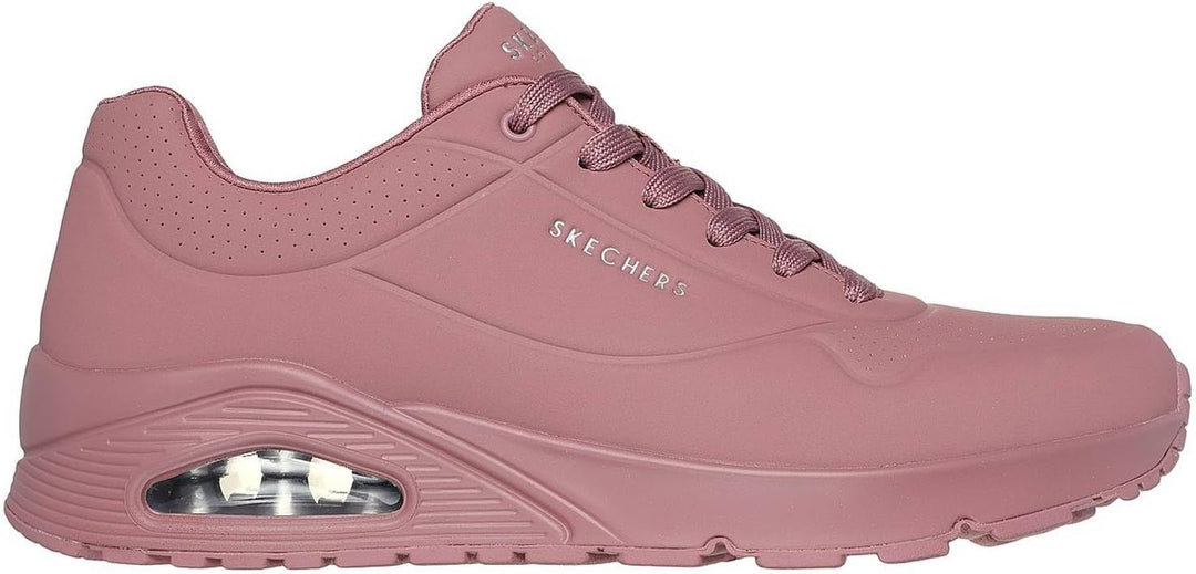 Skechers Herren UNO Stand On Air Sneaker 41 EU Ash Rose Durabuck Mesh, 41 EU Ash Rose Durabuck Mesh