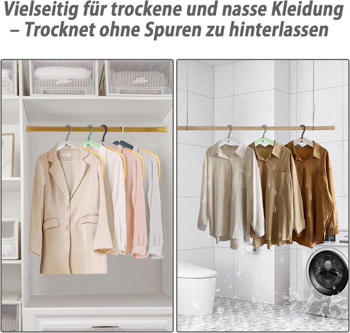 Reisebügel faltbar (4er Set) mit Aufbewahrungstasche – Platzsparende Kleiderbügel aus ABS-Kunststoff