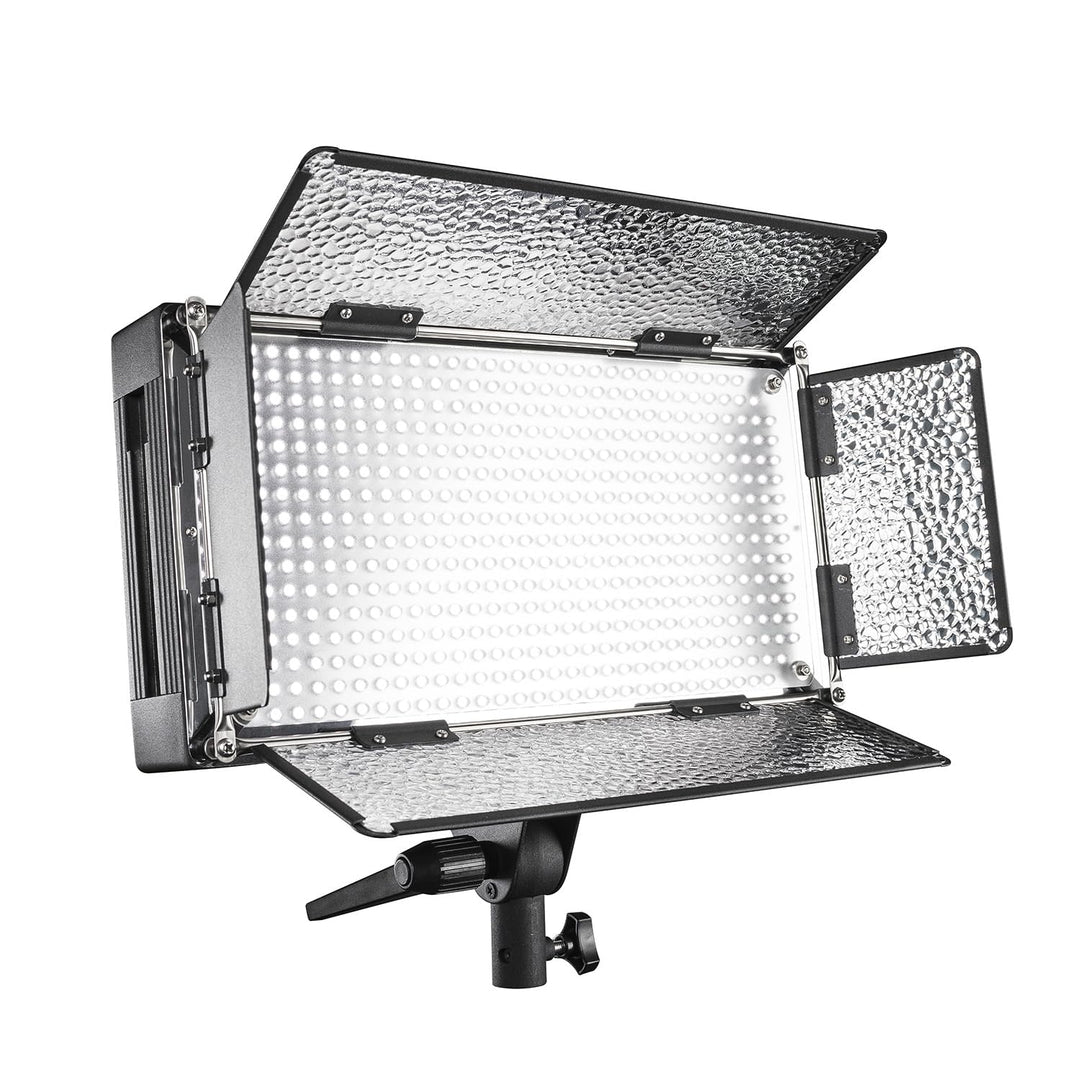 Walimex Pro LED 500 Flächenleuchte (inkl. 4 m Netzkabel, Diffusorplatte und Warmtonfilter), Leuchte
