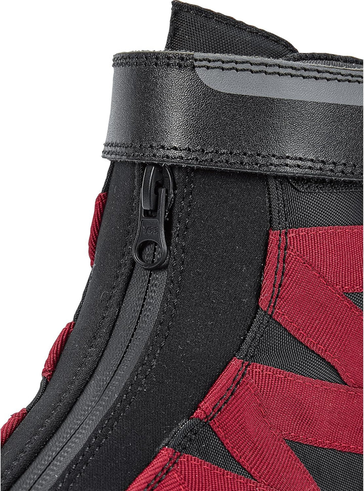 Pharao Siljan WP Damen Motorradschnürstiefel - Wasserdicht - Kurz - Schwarz, Schwarz 39 EU