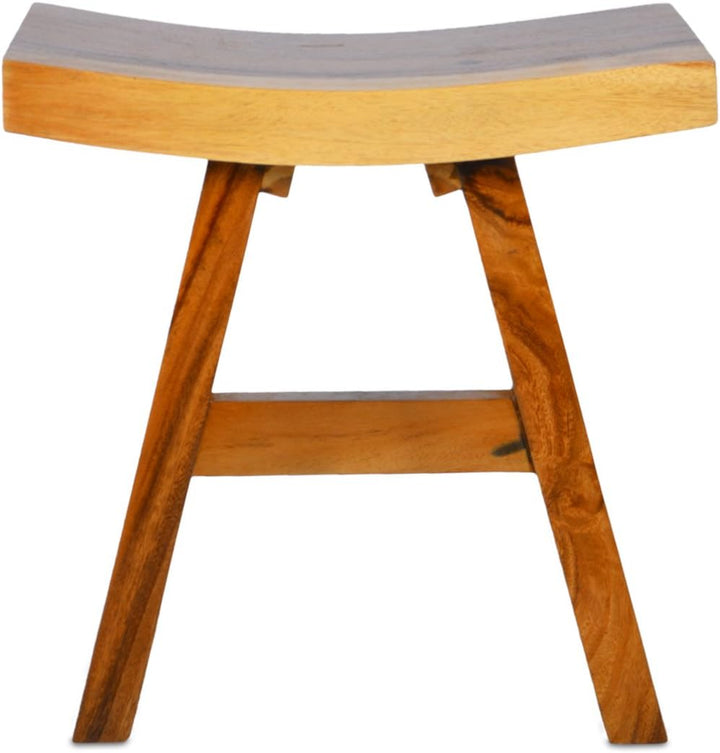 Divero Sitzhocker Tarawa aus Suar Holz, behandelt - Farbe: Braun