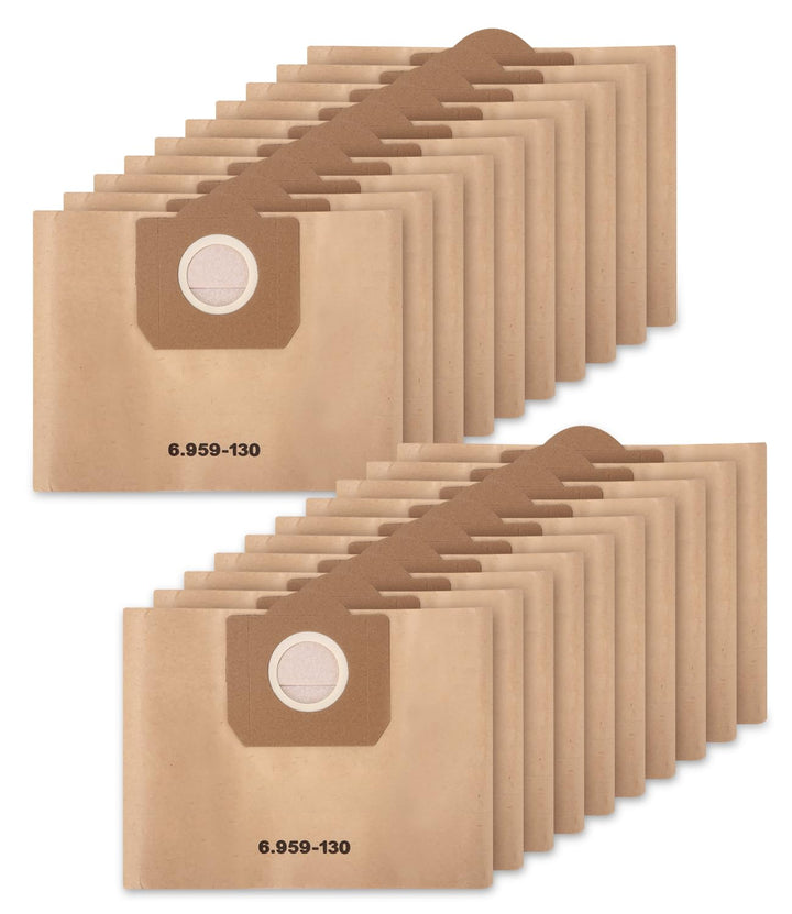 20 Stück WD3 Staubsaugerbeutel für Kärcher 6.959-130.0,Geeignet für Staubsauger WD 3/3 Batterie/3.15