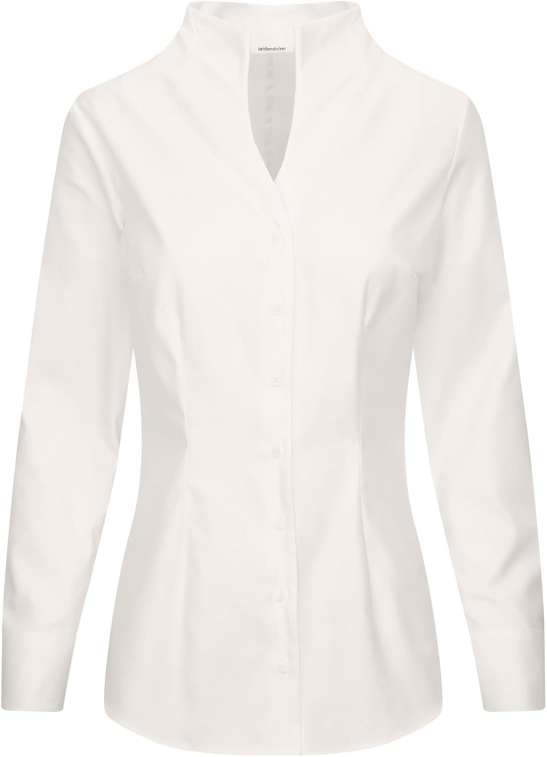 Seidensticker Damen Bluse - City Bluse - Bügelleicht - Kelchkragenbluse - Slim Fit - Langarm - 100%