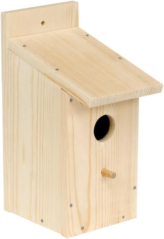 ITA DIY Nistkasten zum Zusammenbauen und Bemalen TreeTopTreat - Vogelhaus Komplett Bausatz mit Hamme