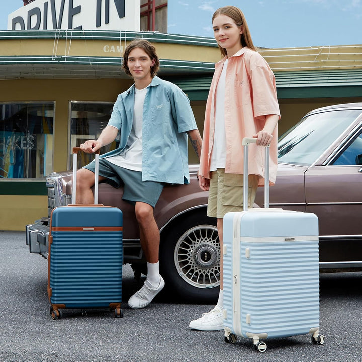 Joyway Koffer Trolleys Handgepäck Koffer, Hartschalen Reisekoffer mit 4 Rollen und TSA Schloss, Erwe