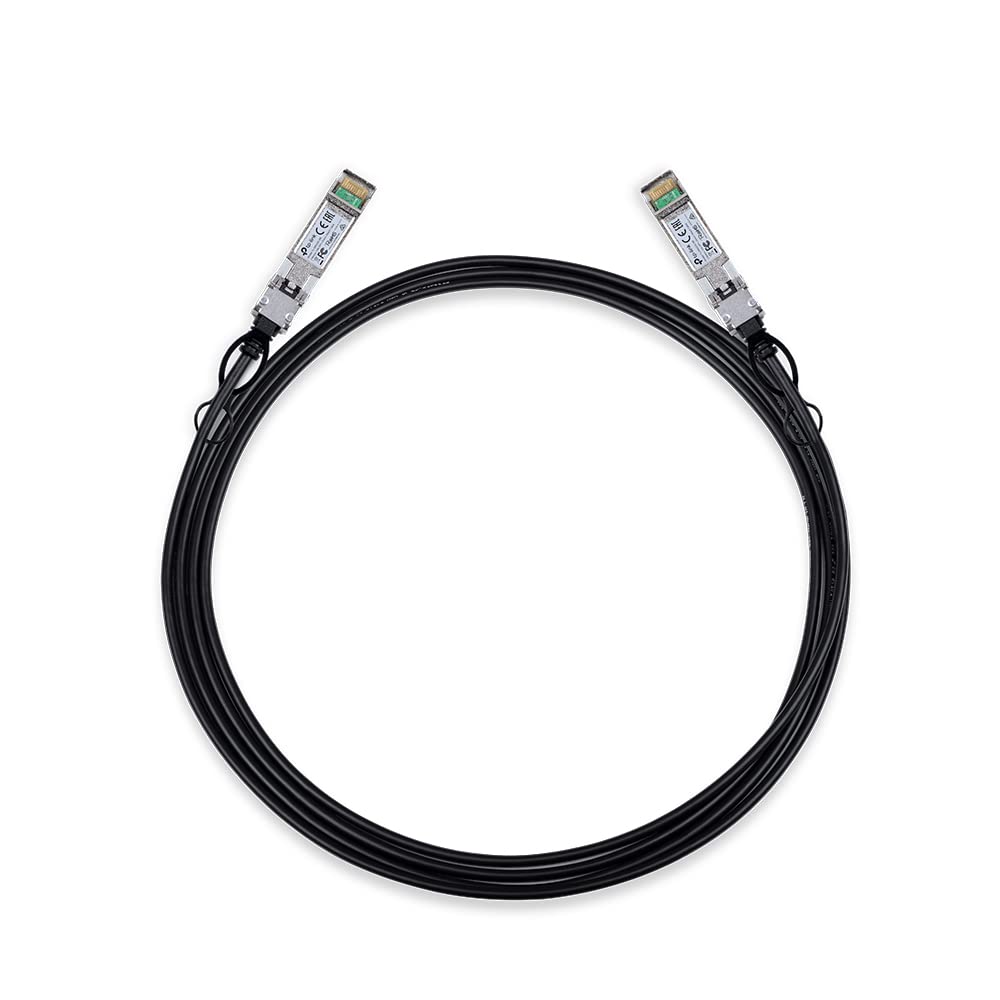 TP-Link TL-SM5220-3M | 3 Meter | 10G SFP+ Direktbefestigungskabel (DAC) | passives Twinax-Kabel | 10