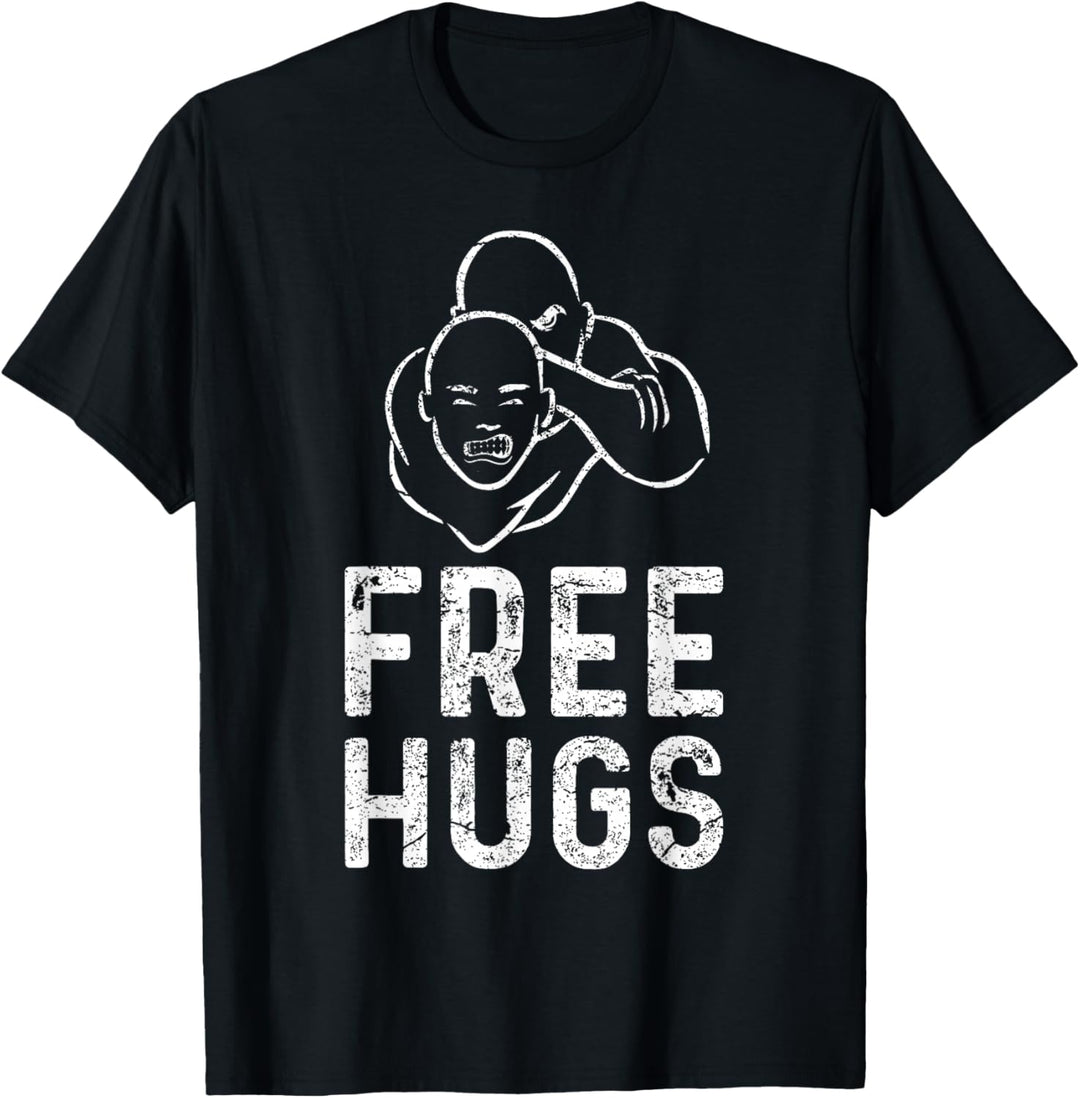 Brazilian Jiu-Jitsu BJJ Geschenk Shirt - Free Hugs - Lustiges Brazilian Jiu-Jitsu BJJ T-Shirt für Mä
