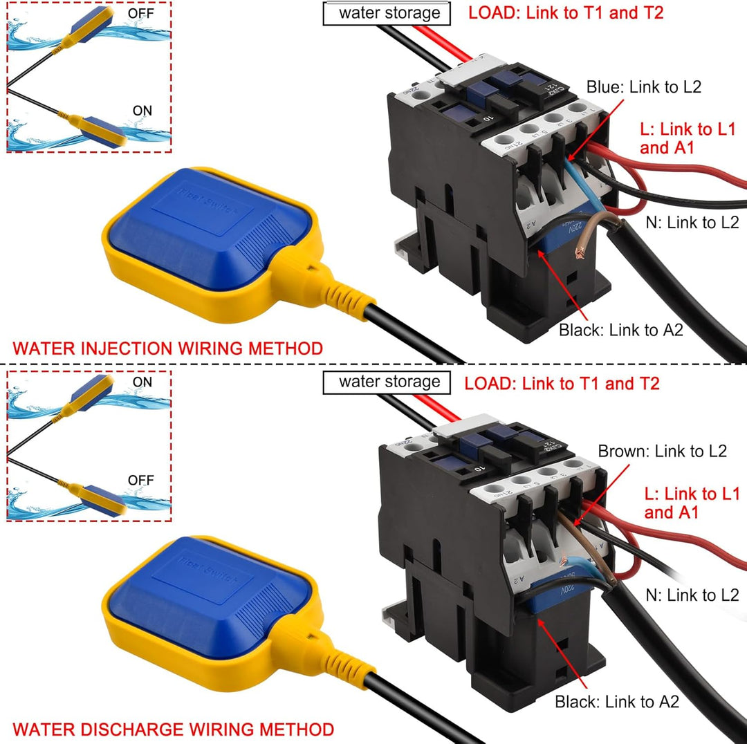 Heschen Schwimmerschalter 4M Kabel Wasserstandsregler für Wassertank, Schmutzwasserpumpe