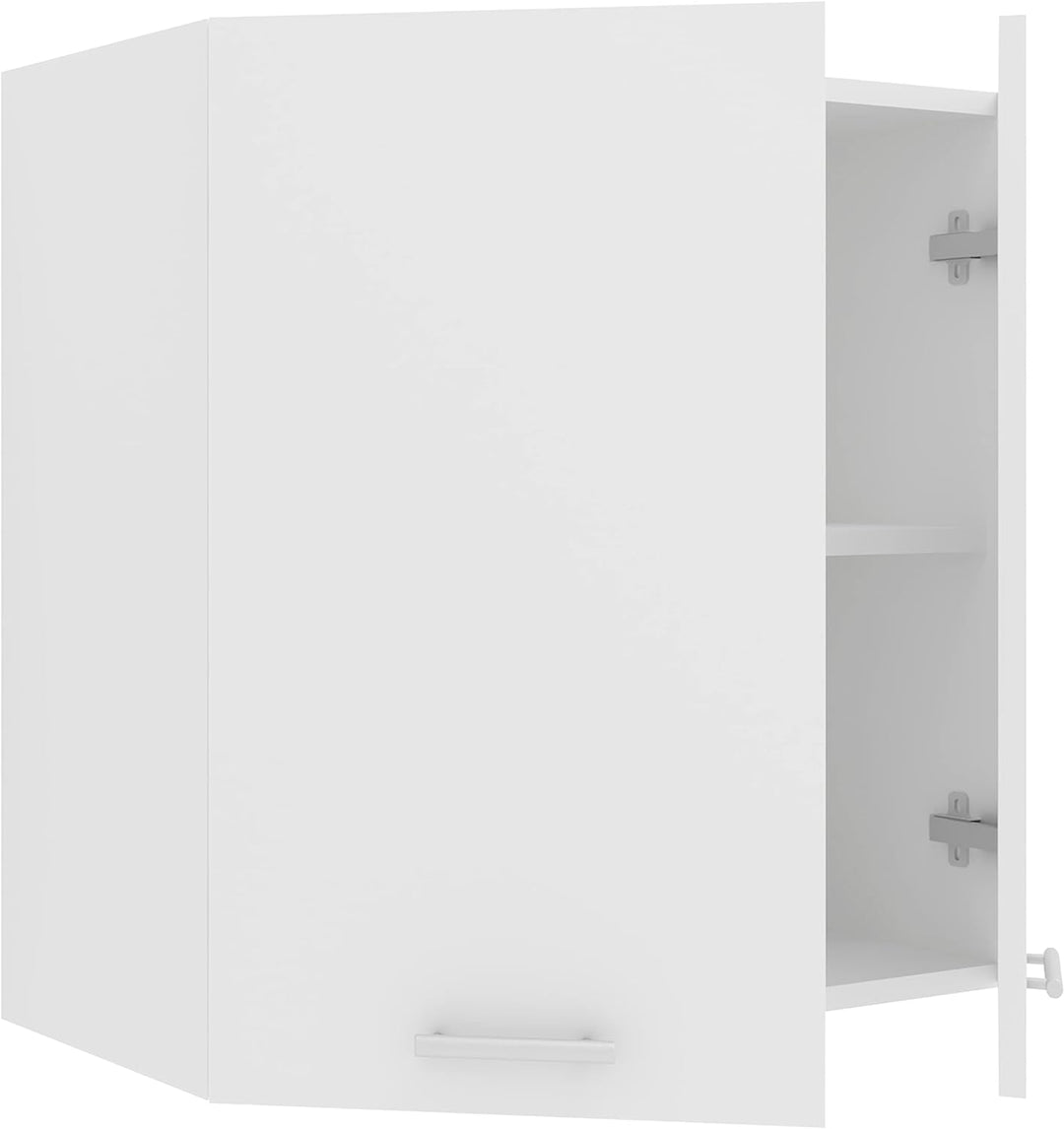 VCM Küchenschrank Breite 60 cm Holztür Hängeschrank Küche Küchenmöbel Esilo Weiss, Weiss