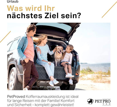 PETPROVED Hunde Kofferraumschutz Hund Kofferraum Hundedecke Auto Kofferraum Schutzmatte Hund Kofferr