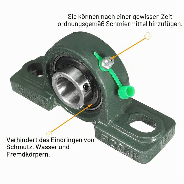 sourcingmap 2 Stück Selbstausrichtung Stehlager UCP204 20mm montiert Lager DE de 2pcs Ucp204 20mm, 2