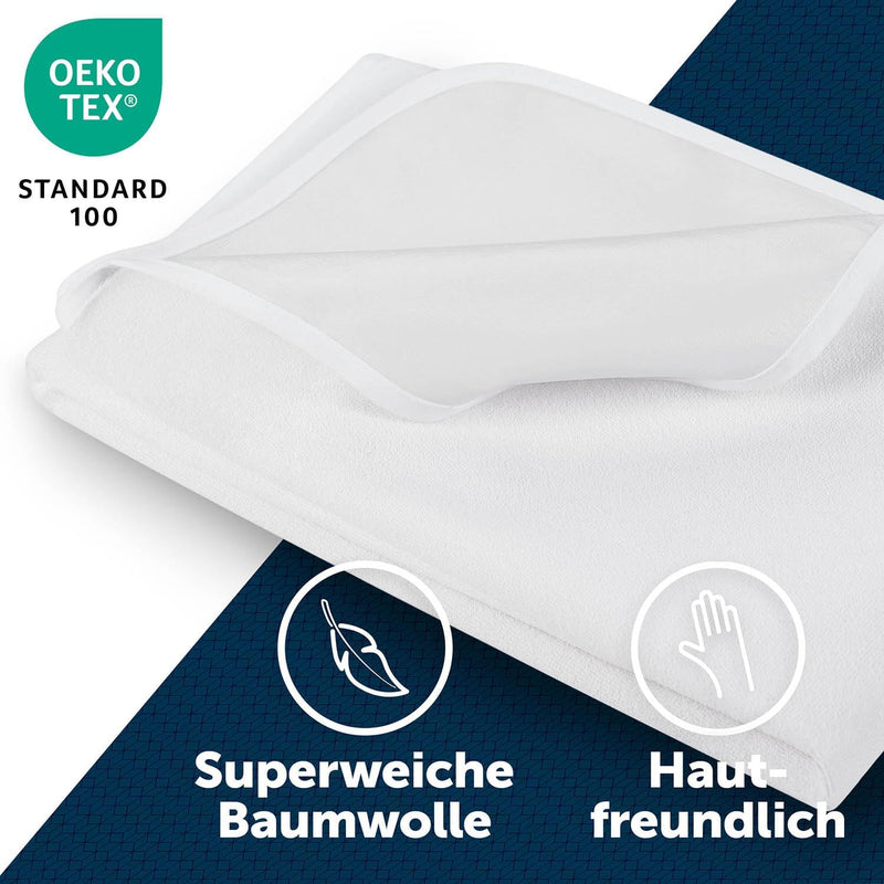 Blumtal® Matratzenschoner 200 x 200 cm - Oeko-Tex zertifizierte Inkontinenzunterlage waschbar - wass