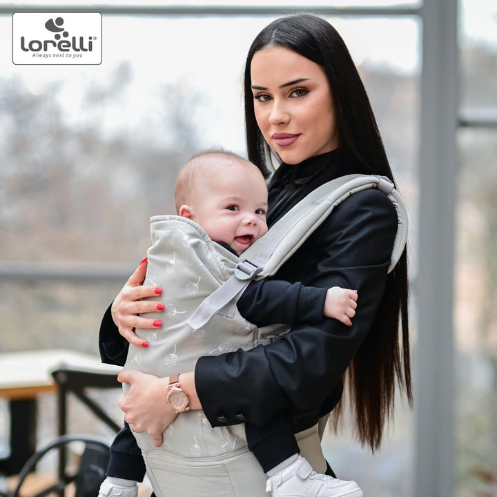 Lorelli Babytrage Wally ab 3 Monate, Kindertrage, Ergonomisches Design, Atmungsaktives Material, Ver