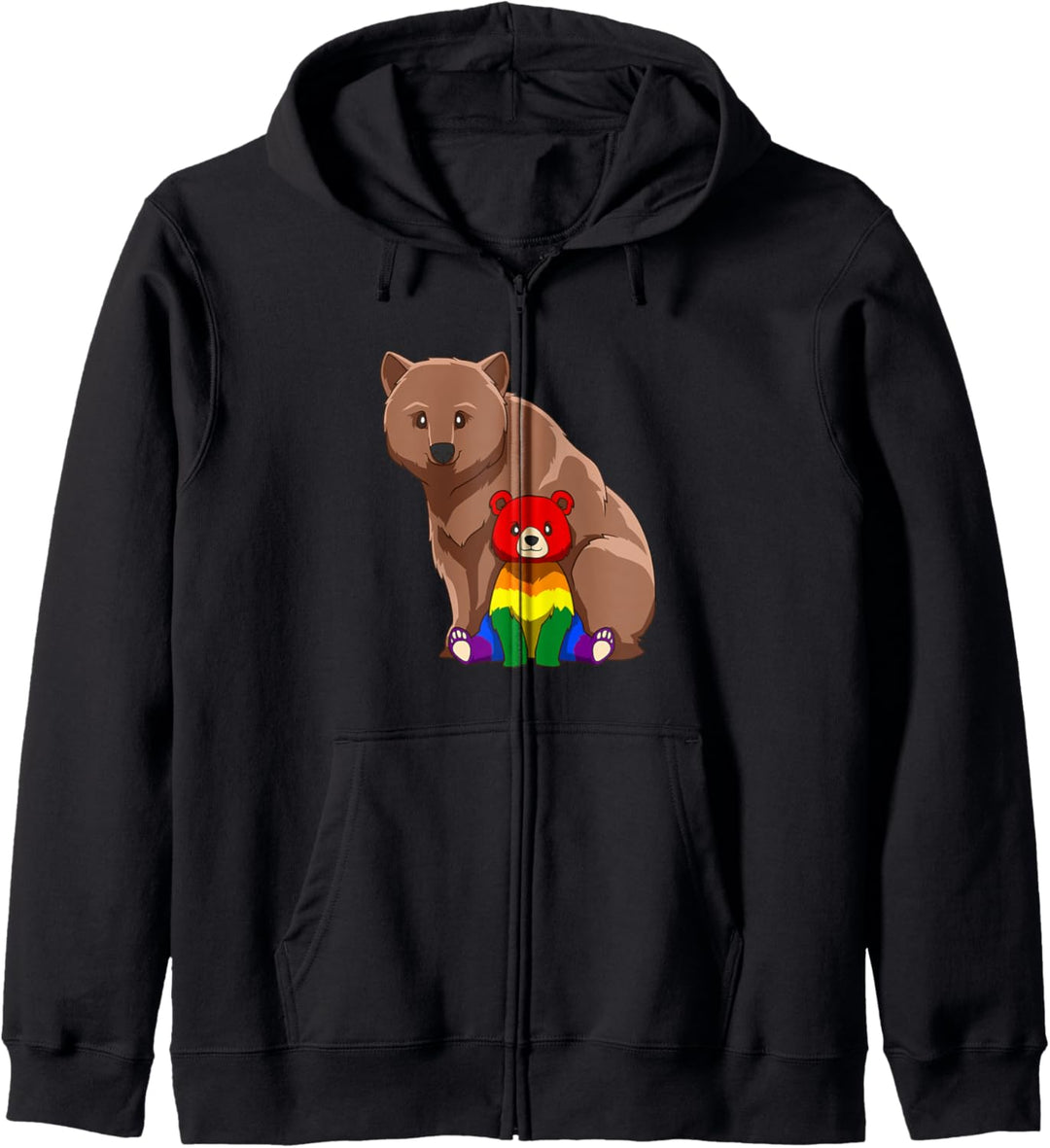 LGBTQ Stolz Mama Bär Sohn Tochter Kapuzenjacke