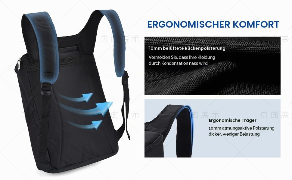 QINGLOU 25L Kühl Rucksack Kühlrucksack Kühltasche Picknicktasche Gross Isoliert isolierte Kühltasche