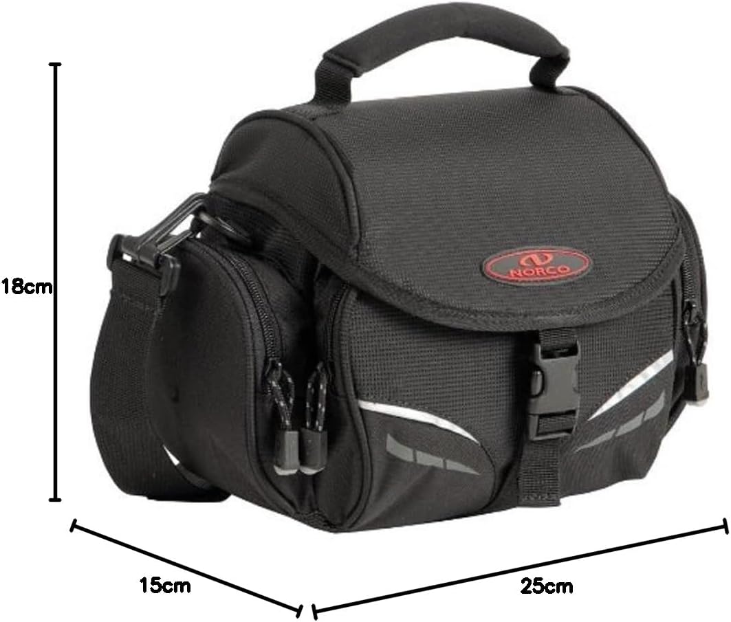 Norco Ohio - Lenkertasche mit Seitentaschen Schwarz, Schwarz
