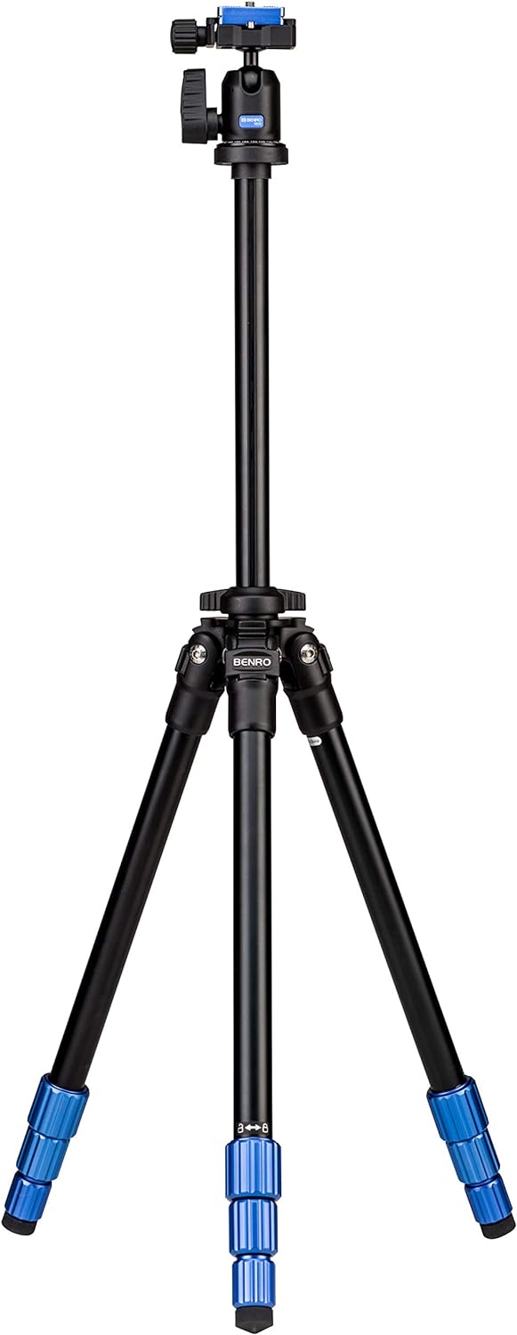 BENRO Slim TSL08AN00 Aluminium Stativ Kit mit Kugelkopf N00, Slim