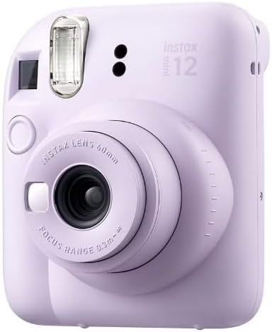 Fujifilm Instax Mini 12 Sofortbildkamera mit Bonusfilm, 20 Blatt - Flieder (Lila)