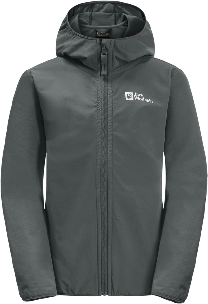 Jack Wolfskin Unisex Kinder Solyd Jacket K Softshelljacke 128 slate green, 128 slate green