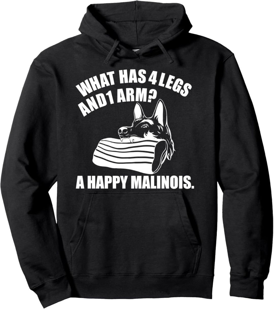 Belgian Malinois Happy Malinois Spruch für Hundesportler Pullover Hoodie