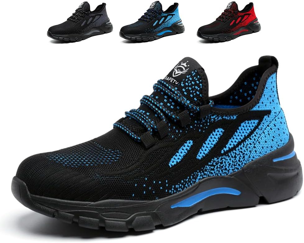 NuCamper Sicherheitsschuhe Arbeitsschuhe Herren Damen Stahlkappenschuhe Sneaker Leicht Atmungsaktive