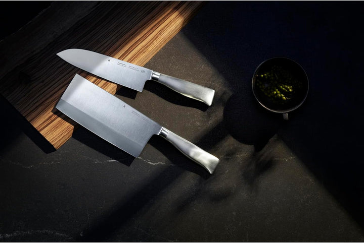 WMF Grand Gourmet Santoku Messer 32 cm, Made in Germany, Messer geschmiedet, Performance Cut, Spezia
