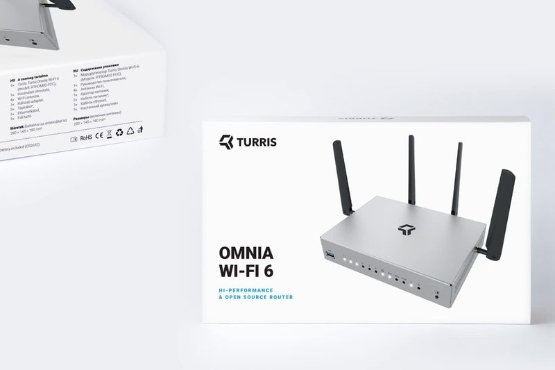 Turris Omnia Wi-Fi 6 | 2 GB RAM, hi-Performance, Open Source & WiFi/NAS/printserver/Virtual Server,