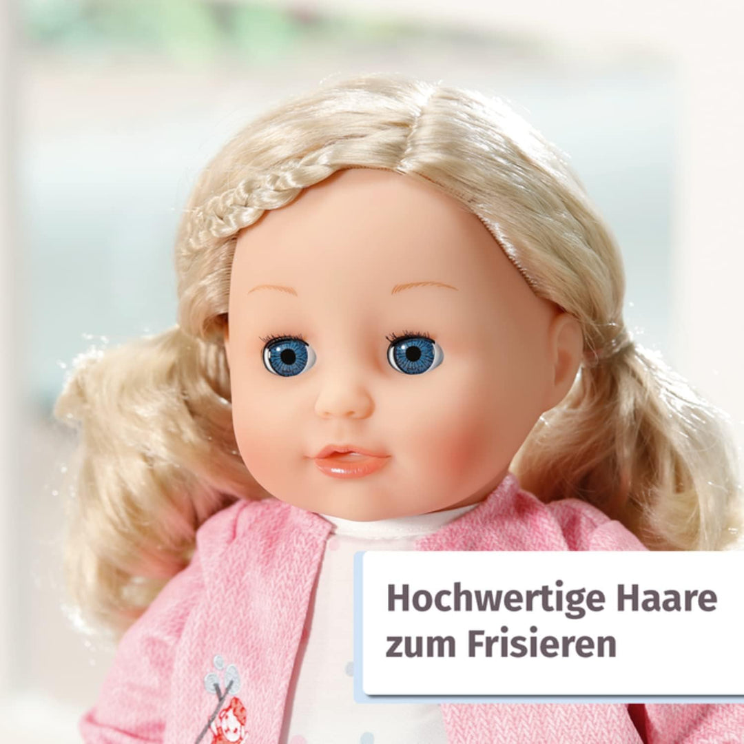 Baby Annabell, Puppe, Baby Annabell Little Sophia 36cm, weiche Puppe mit langen blonden Haaren, blau