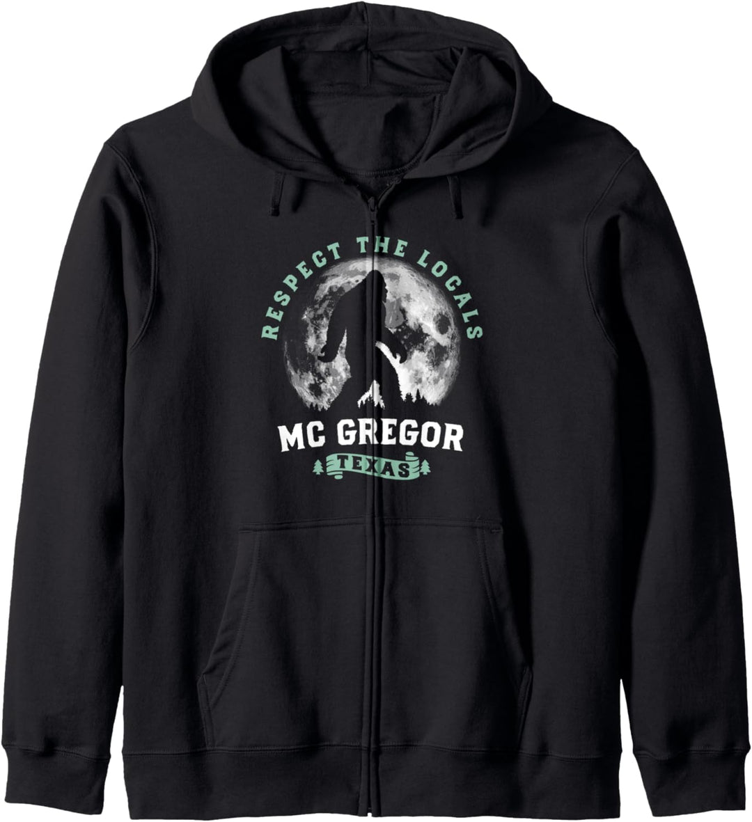 Mc Gregor Texas Bigfoot Night Walk Retro Moon Kapuzenjacke