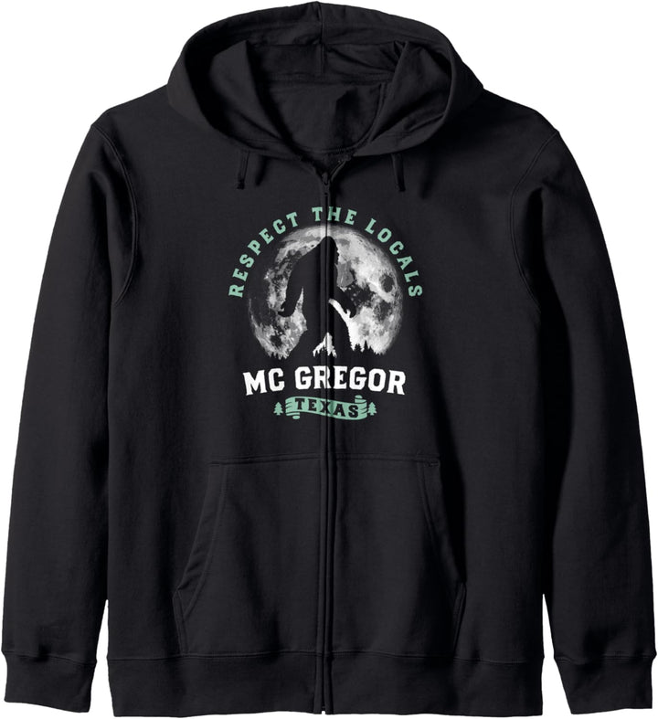 Mc Gregor Texas Bigfoot Night Walk Retro Moon Kapuzenjacke