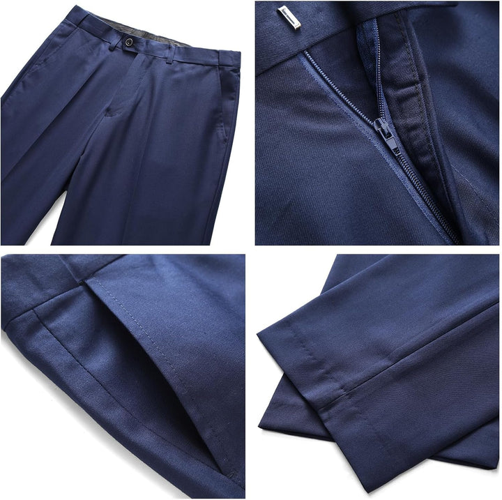 KUDMOL Herren 3-Stücke Anzug Business EIN Knopf Smoking Anzug für Männer Smoking Klassische Blazer W