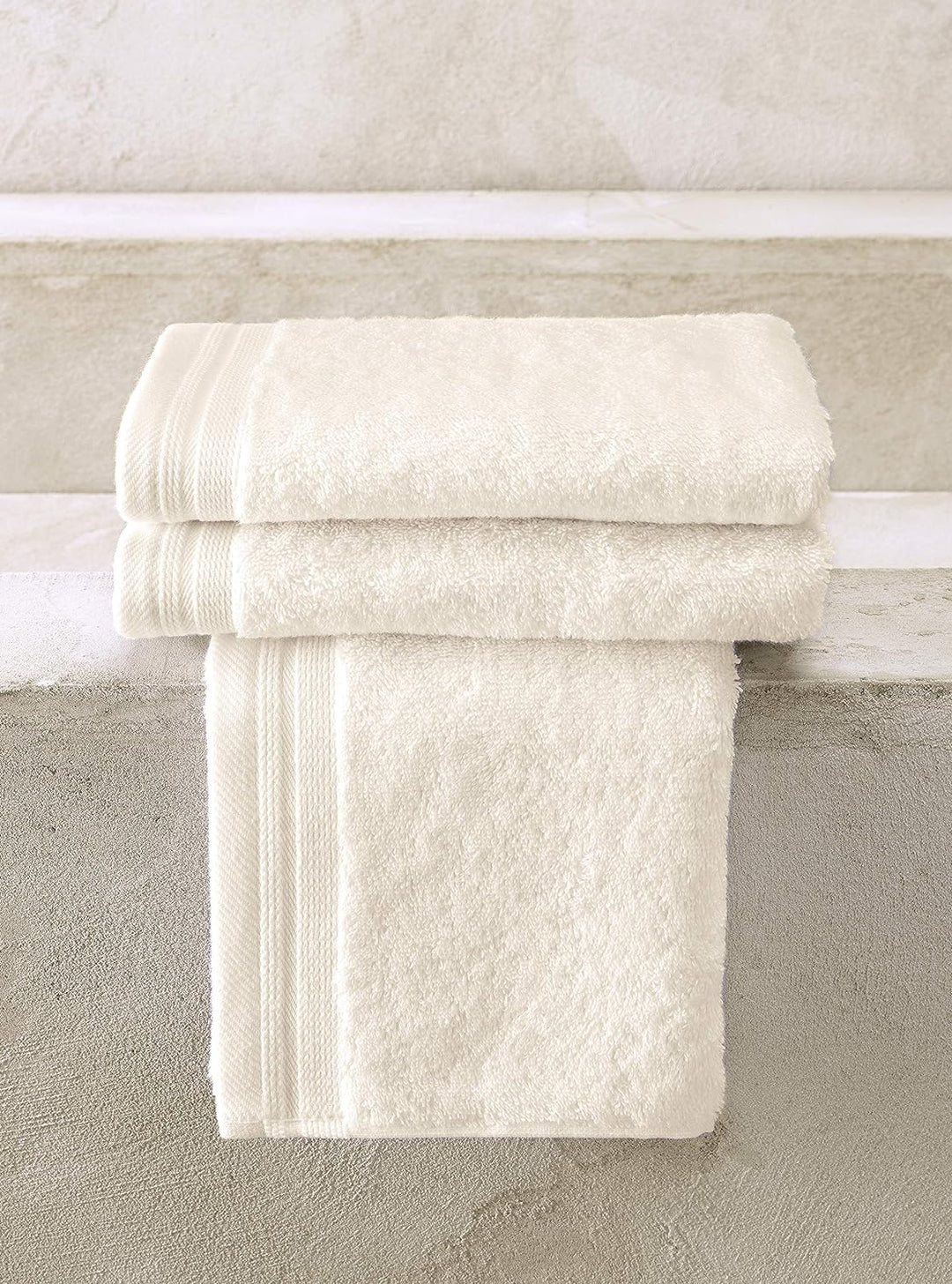 De Witte Lietaer Contessa Luxe Gästetücher, Baumwolle, Vanille, 40 x 60 cm, 3 Stück 40x60 Vanille, 4