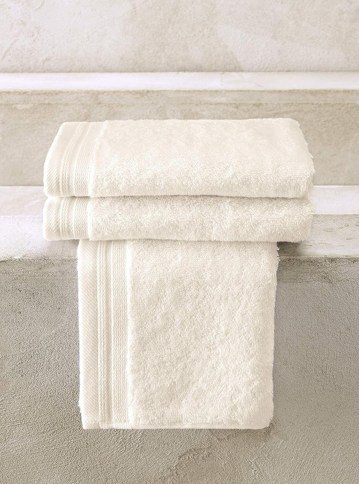 De Witte Lietaer Contessa Luxe Gästetücher, Baumwolle, Vanille, 40 x 60 cm, 3 Stück 40x60 Vanille, 4