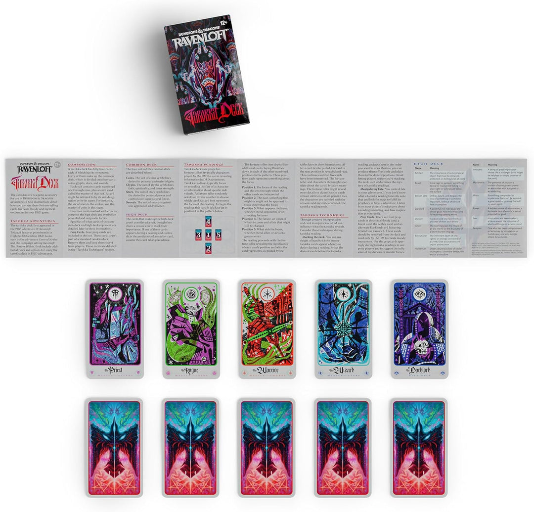 Dungeons & Dragons Ravenloft: The Horrors Within – Tarokka-Deck (2026 aktualisiertes Deck) | D&D-Zub