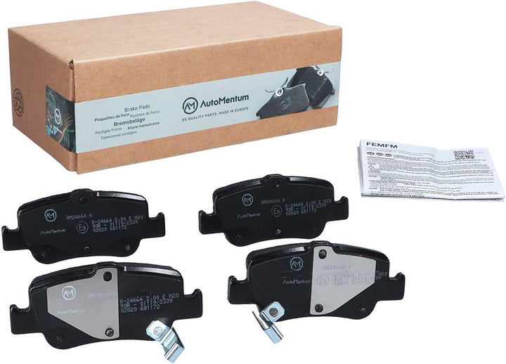 AutoMentum AM24664.4 Bremsbelagsatz 4-teilig für TOYOTA COROLLA (_E15_) 2006-2012 Hinterachse und an