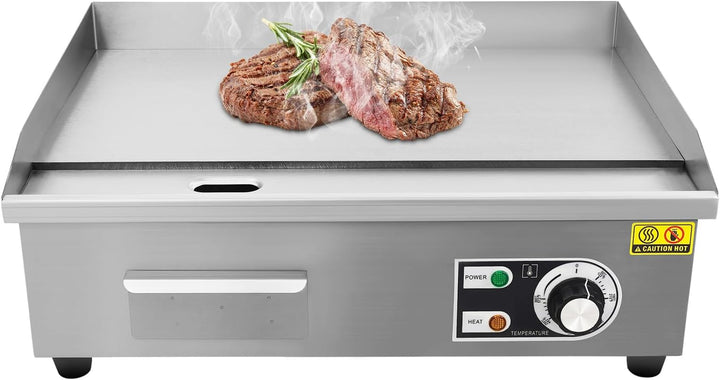 Plancha Grillplatte Elektrisch, 3000W Elektrogrill Gastronomie Tischgrill Griddleplatte Edelstahl Gr