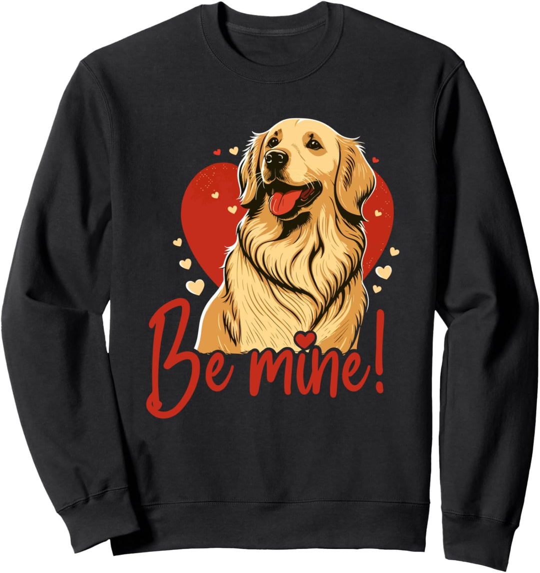 Goldenretrieverhund mit Herzen - Hundeliebe Sweatshirt