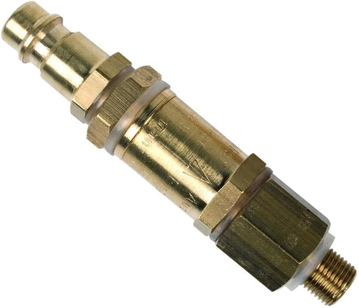 Mesto Druckluftfüllventil (Messing; 6 bar; Druckbegrenzer; für Kompressor geeignet; mit Steckkupplun