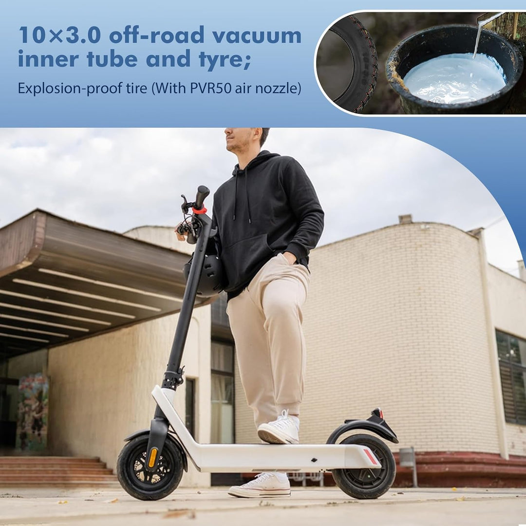 10 x 3 Zoll E Scooter Solid Reifen，Vollgummireifen für Kukirin G3/Kaabo Wolf Warrior/Kugoo M4 /Manti