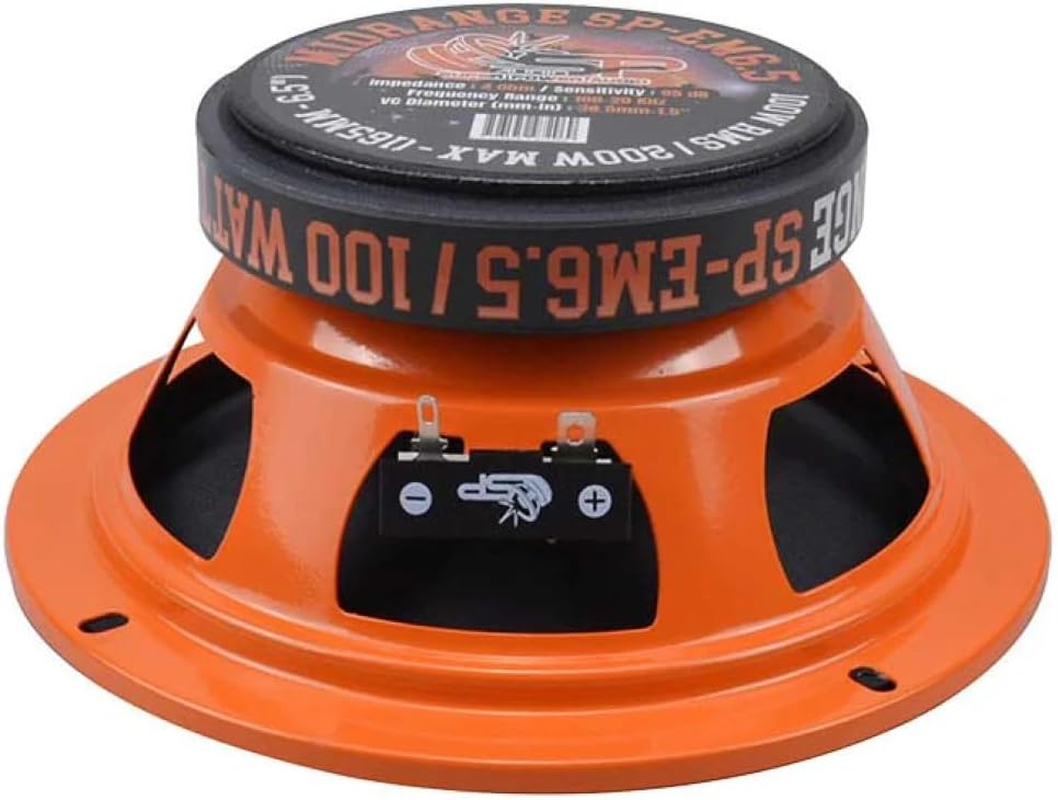SP Audio 2 SP-EM6.5 Mitteltöner 16,5 cm 165 mm 6,5" Durchmesser, 100 Watt RMS, 200 Watt max., Impeda